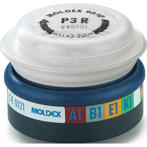 Filtre A1B1E1K1P3R pour masque Easy-Lock série 7000/9000 Moldex (sachet de 2 pieces) - Moldex