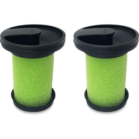 Packung mit 2 waschbaren und wiederverwendbaren Ersatzfiltern, kompatibel mit Gtech Multi MK2 Handstaubsaugern
