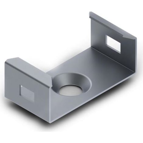SUPPORT DE MONTAGE POUR PROFILÉ POUR RUBAN LED SLIMLINE LARGEUR 8 MM - ACIER À RESSORT - ARGENT VELLEMAN MC-SLW8-STEEL (1/3)