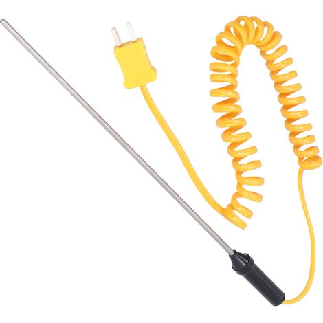 Sonde thermocouple de type K en acier inoxydable pour thermomètre portable WRN-02B3 x 200 mm (1/5)