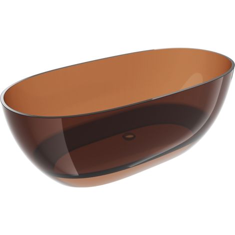 Mexen Pure earth vasca da bagno trasparente freestanding 170 x 80 cm, tappo cromato - 58071708005 (1/5)