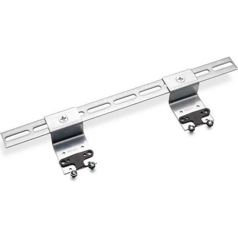 Rehau Halter D, für Doppelanschluss, inkl. 2 EPDM-Dämmscheiben und 4 Schrauben M5 (1/4)