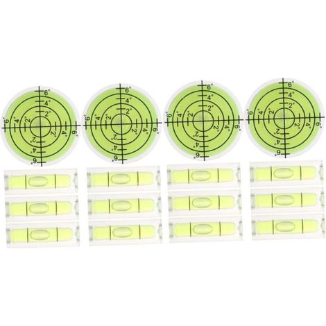 Cadres Carrés 16 Pièces Petit Niveau à Bulle Niveau De Poche Outil De Nivellement Niveaux à Bulle Circulaires Niveaux à Bulle De Caméra Une Seule Ligne Instrument De Mesure Abdos