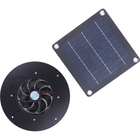 Solarpanel-Ventilator, Abluftventilator, Belüftungs- und Wärmeableitungsgerät für Gewächshäuser und Schuppen, 50 W (1/5)