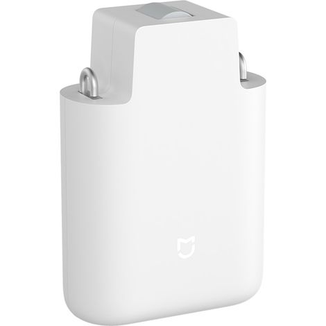 Moteur Intelligent pour Rideau Curtain Motor, Smart Curtain Opener avec Contrôle Vocal, Timer, Sensor Lumière, Batterie 6400mAh, Compatible Rails U et I, Installation Sans Vis, Blanc
