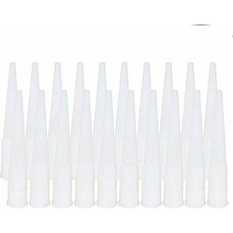 20 Pièces Cartouche Douilles Silicone Douilles embouts de Remplacement en Silicone Pointes Cartouche Cartouche Buses Buses(Diamètre intérieur de l'interface : 15 mm) (1/4)