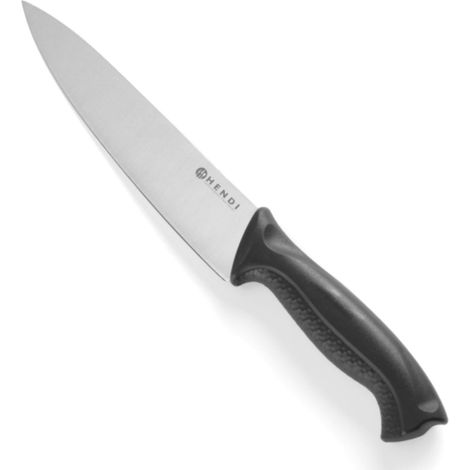 Coltello da cuoco professionale HACCP nero 180 mm - Hendi 842607