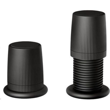 [JAMAIS UTILISÉ] Lot de 2 patins de pieds de meubles réglables, 76-125 mm, antidérapants, pour canapés, tables et chaises de bureau (noir) (1/4)
