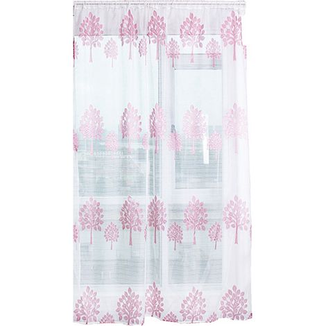 Voile super doux anti-moustiques en forme d'arbre, rideaux transparents pour salon, rose. (1/5)