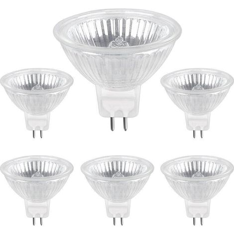 Ampoule Halogene GU5.3 50W 12V. 800lm Blanc Chaud 2700K Dimmable. Ampoule Spot Halogène MR16. pack de 6 (1/4)