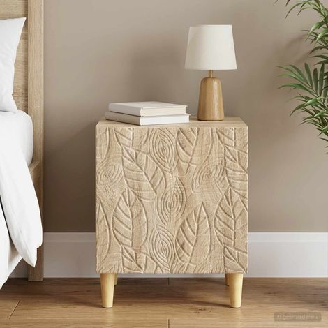 vidaXL Bedside Table Sonoma Oak 43 x 34.5 x 50 cm Engineered Wood (1/5)