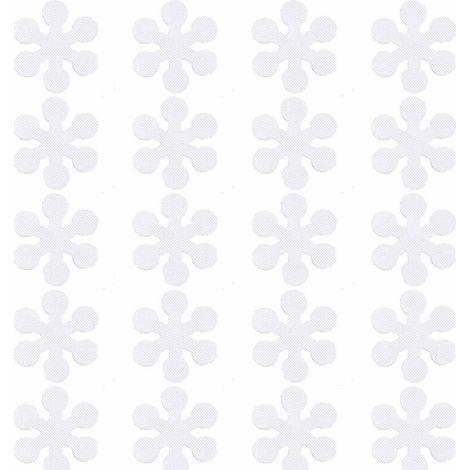 Lot de 20 autocollants antidérapants en matière souple, adaptés aux baignoires, escaliers et salles de douche - 10 cm