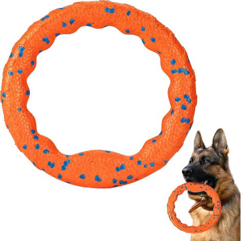 Anneau volant pour chien, jouet flottant durable en E-TPU, jouet à lancer et rapporter pour plage, lac et piscine, pour chiens de taille moyenne et grande (1/5)