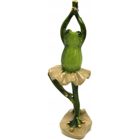 Niedliche grüne Ballerina-Froschfigur als Geschenk (1/5)