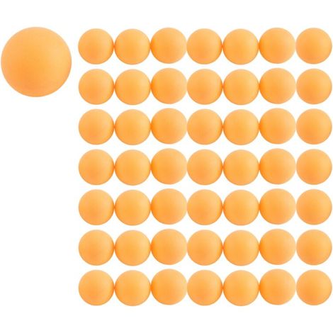 Paquete de 50 pelotas de ping-pong naranjas sin costuras, ligeras, duraderas y de calidad superior. (1/4)