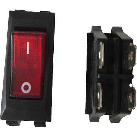 Interrupteur à bascule RF-1009 4 broches 2 vitesses avec voyant lumineux 16A (bouton zéro un avec voyant lumineux) ( ) (1/5)