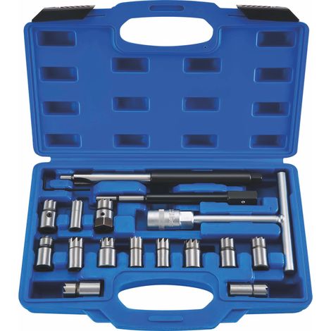 Alésoirs de siège d'injecteur - coffret de 17 pcs - 71239 - Ce produit de marque STILKER est neuf.
