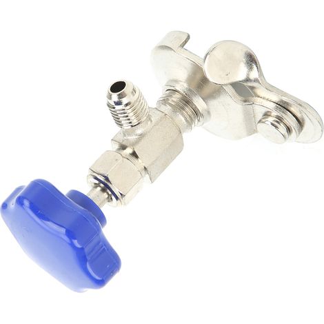 Outil de Réparation Climatisation Auto Valve de Distribution Ouvre-Bouteille de Frigorigène 337B R12 R134A (1/3)