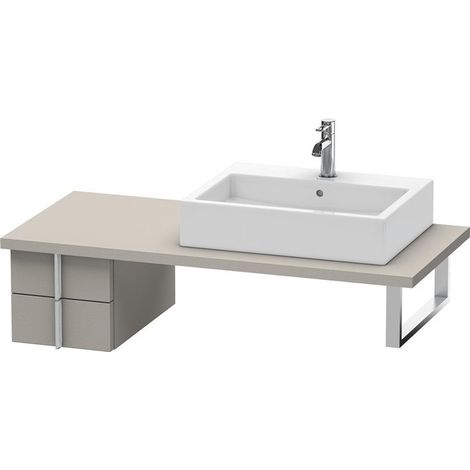Unità Duravit Vero Vanity per console, 6576, 2 cassetti, 300mm, Colore (anteriore/corpo): Terra Opaco - VE657601414