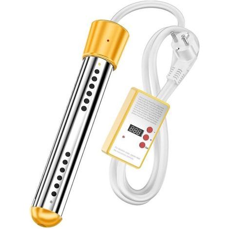 3000-W-Tauchheizkörper, Poolheizung mit automatischer Abschaltfunktion, tragbarer elektrischer Edelstahl-Tauchheizkörper für Schwimmbad, Eimer und Badewanne (1/5)