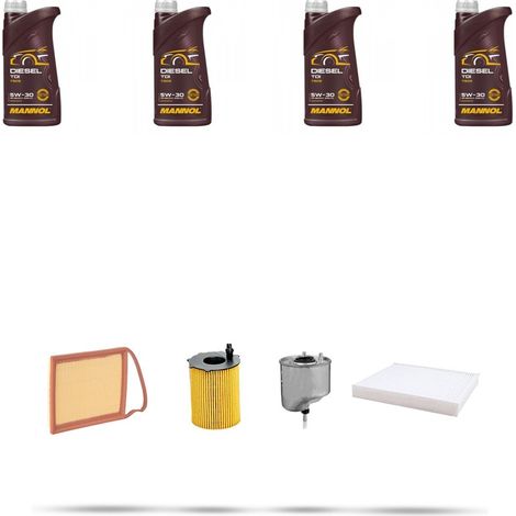 Kit tagliando 4 FILTRI e 4L OLIO compatibile con Mitsubshi ASX (GA7W) 1.6 DI-D 84kw Dal 2015 (1/5)