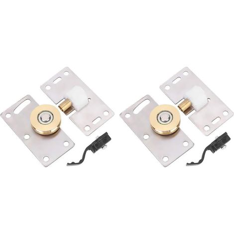 Armoire porte roulettes coulissantes roulement en acier inoxydable (1/5)