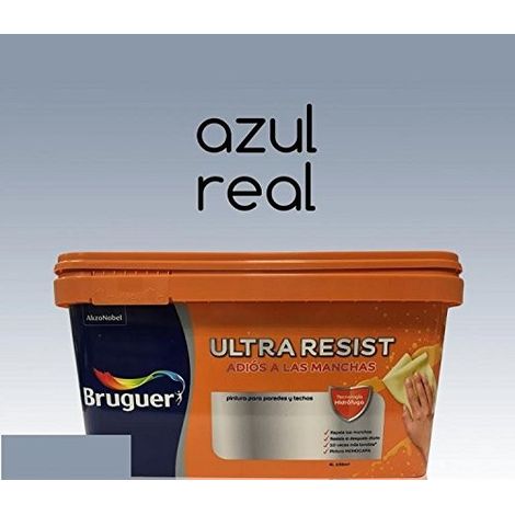 Pintura interior Bruguer Ultra Resist Azul real 4 Lt