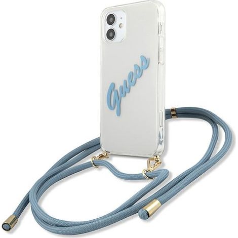 Funda Guess Script Vintage Azul para iPhone 12 mini (1/5)