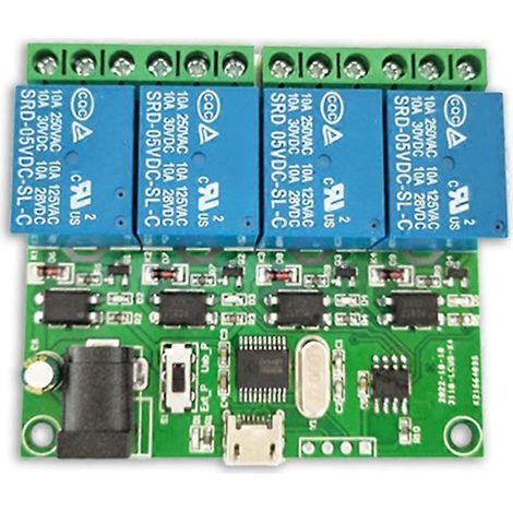 Module relais USB 4 canaux LCUS-4, interrupteur intelligent, relais de commande intelligent (1/5)