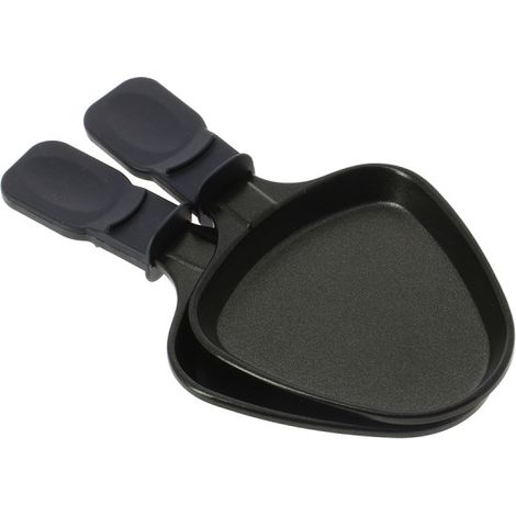 Home Equipement – Coupelles triangulaires par 2 – Revêtement anti-adhésif – Largeur 10cm – Longueur 19,5cm – Hauteur 1,5cm – Compatible avec appareils à raclette (1/3)