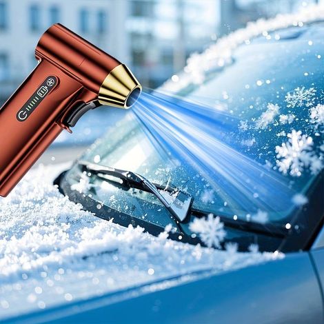 Kabelloser Handgebläse mit Turbine, bürstenloser Motor mit 130.000 U/min, Luftstromgeschwindigkeit 52 m/s, Leistung 200 W, USB-aufladbar, geeignet für Zuhause, Auto, Büro und zur Staubentfernung von T