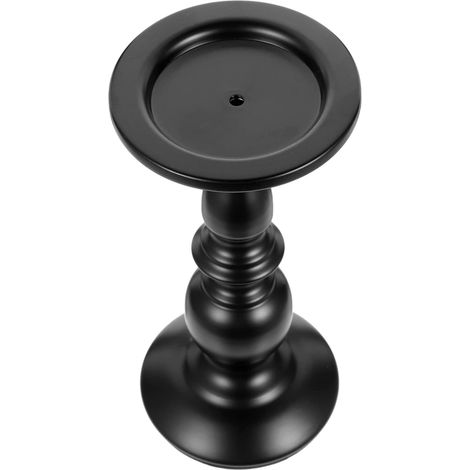 Bougeoirs pour Bougies Piliers Support De Bougeoir Chic Chandelier Décoratif Noir pour La Maison Accessoires Photo-Convient pour mariages festivals (1/5)