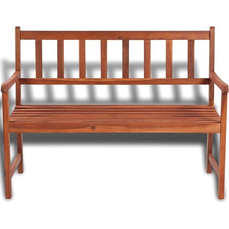 Banc de jardin Banc extérieur Banquette de jardin 120 cm bois solide d'acacia (1/5)