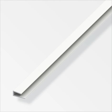 profilo p bordi 3.5 pvc bianco - 1 metro.