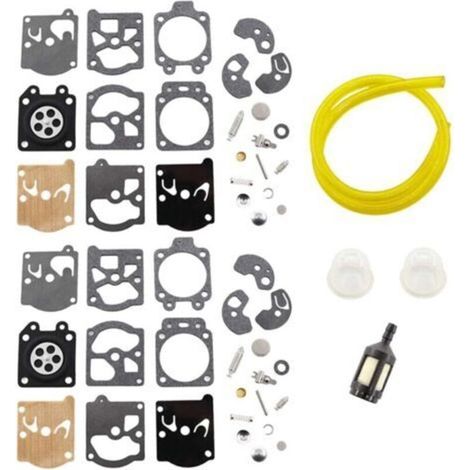 Kit de reparación de carburador con manguera de combustible para motosierras Walbro K10-WAT WA WT series Husqvarna Poulan McCulloch Echo (juego de 2) (1/5)