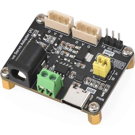 Set aus 2 seriellen Servomotortreiberplatinen für ESP32, digitaler Bus-Controller, Robotersteuerungsmodul, kompatibel mit DIY-Systemen, zuverlässige Kommunikationsschnittstelle, blaue Farbe, kompakte  (1/5)