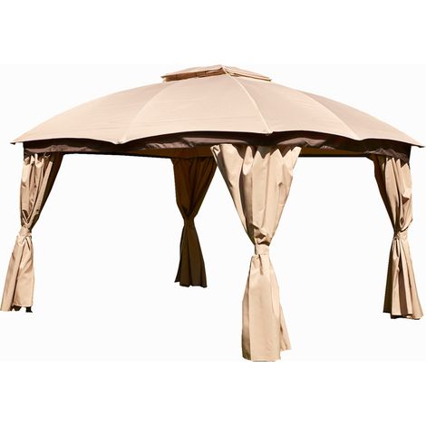 Rio Gazebo - L365 x W300 x H260 cm - Mocha