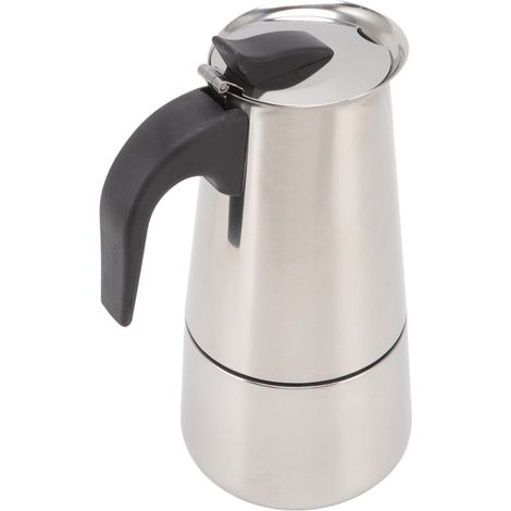 Cafetière Moka portable en acier inoxydable de qualité alimentaire pour la maison et le camping. (1/5)