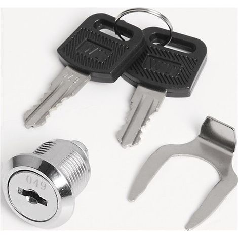 Cerradura De Cilindro Con Dos Llaves Apto Para Carro Taller, (1/2)
