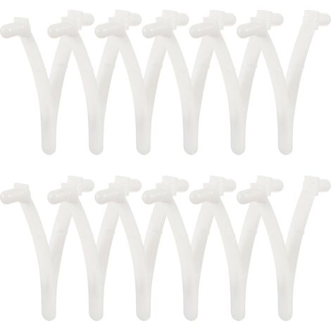 12piezas Clips De Rastrillo para Piscina De Accesorios para De Limpieza De Clips v para Instalación y Rápida De Limpieza Compatible Skimmers (1/5)