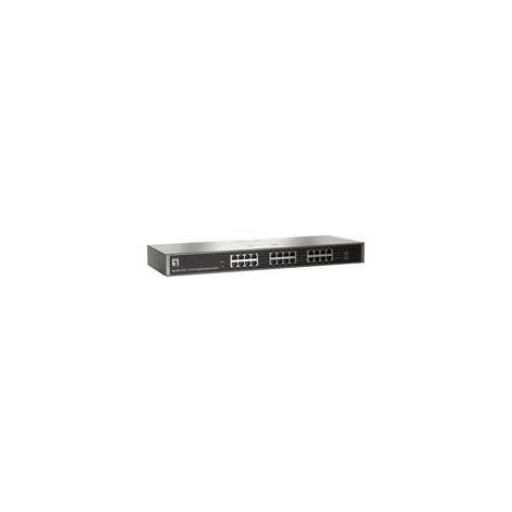 LevelOne GSW-2457 switch No administrado Gigabit Ethernet (10/100/1000) Negro