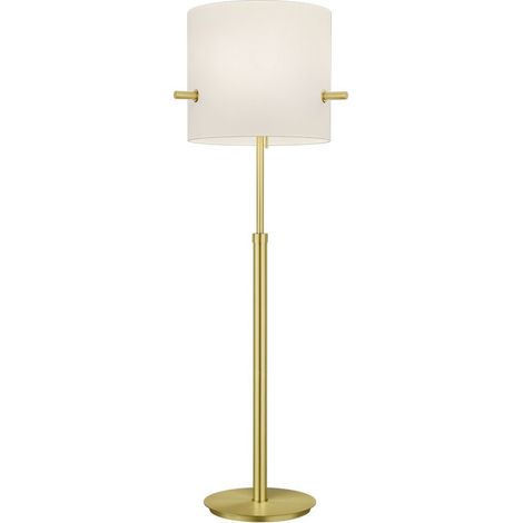 Lampadaire CAMDEN doré/blanc Trio métal 3xE27 165cm (1/4)