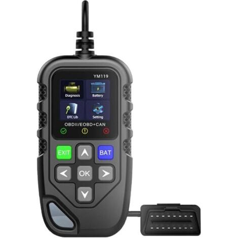 Scanner OBD2 avec testeur de batterie – Scanner OBD2 avancé, lecteur de codes d'erreur pour vérifier le voyant moteur, scanner OBD-II pour voitures