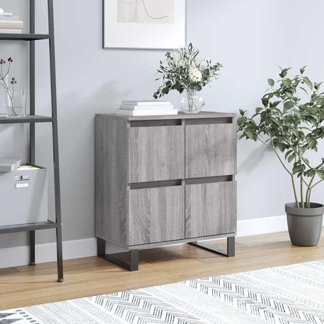 vidaXL Buffet Sonoma gris 60x35x70 cm Bois d'ingénierie (1/5)
