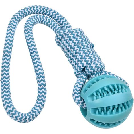 Jouets pour Chien, Balle en Caoutchouc avec Corde, Balle à Mâcher Indestructible pour Nettoyage des Dents, Formation IQ (1/5)