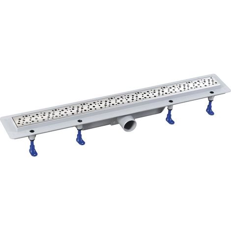 Aqualine Canniveaux - Caniveau de douche 81 cm, avec grille, inox 1702-80
