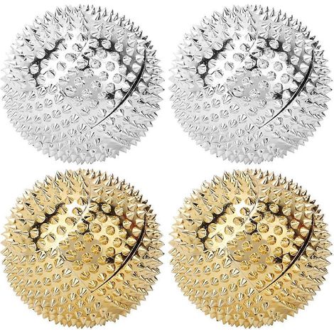 2 Lot de 2 Boules Magnétiques de Massage des Mains avec Pointes, Rouleau Stimulant Anti-Stress, Outil de Thérapie Myofasciale pour Soulager les Tensions (1/5)