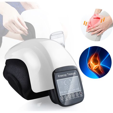 Genouillère patchwork noire blanche traitement douleurs jambes liées froid, thérapie chauffage articulaire compresses chaudesL029 (1/5)