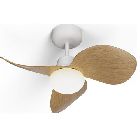 Ventilateur de plafond LED 6,5W Ø86cm blanc – Moteur DC silencieux <50dB – 6 vitesses – Éclairage réglable 3000/4000/6000K – Sulion (1/5)