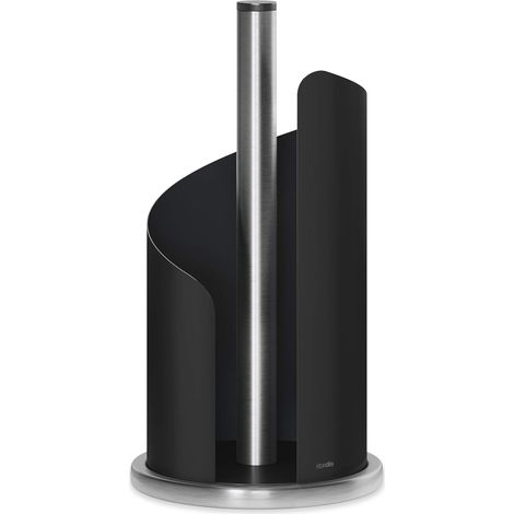 Dérouleur de cuisine en acier inoxydable avec revêtement mat ø 15 cm. noir (1/5)